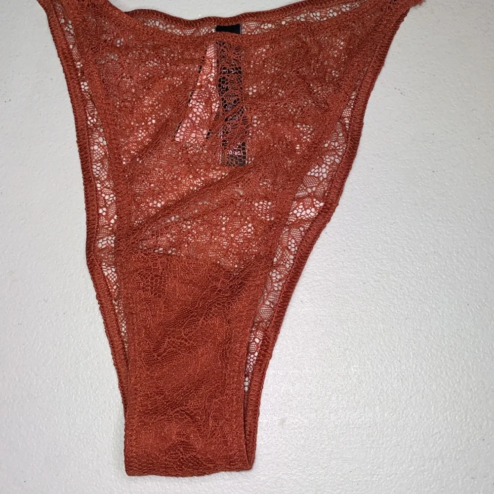 Victoria’s Secret Panties NEW Gorgeous Rust Color VS Lace Very Sexy Panty ♥️ - Picture 6 of 12